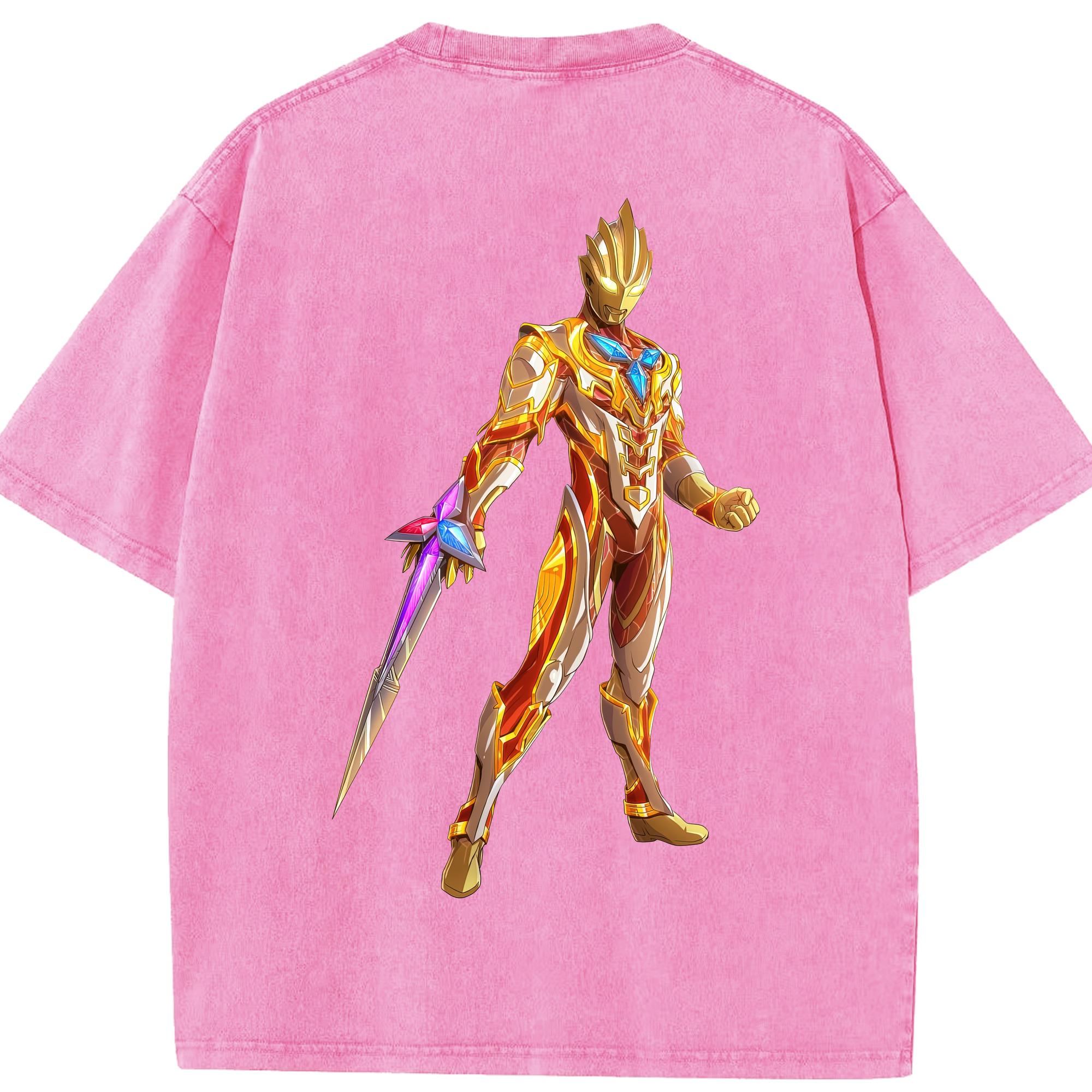 （画像用） ウルトラマン Ultraman 綿100% ヴィンテージ風 半袖Tシャツ（背面プリント）